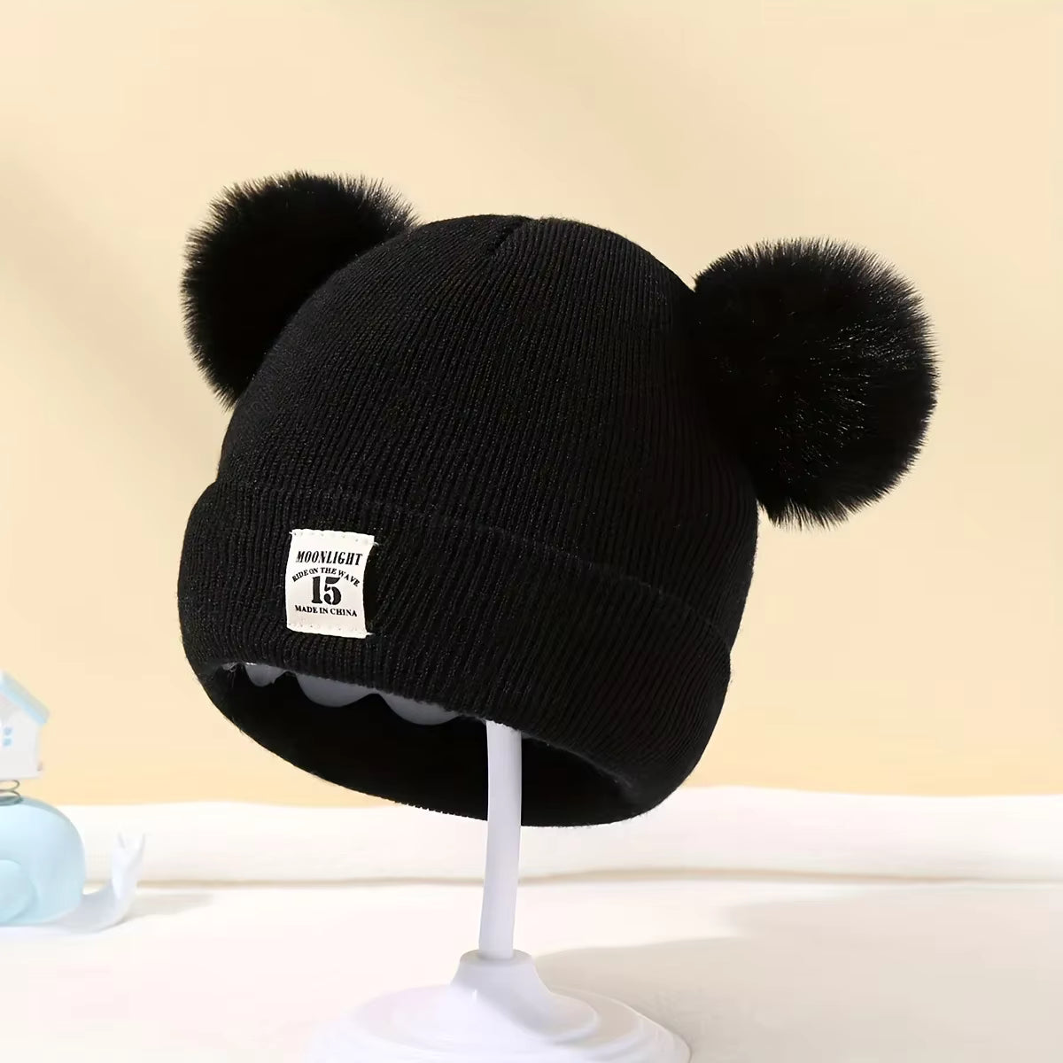 Woollen knitted baby bonnet hat 0-3 yrs